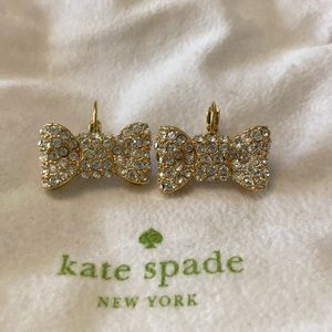 Kate Spade Gold Pavé Drop Earrings